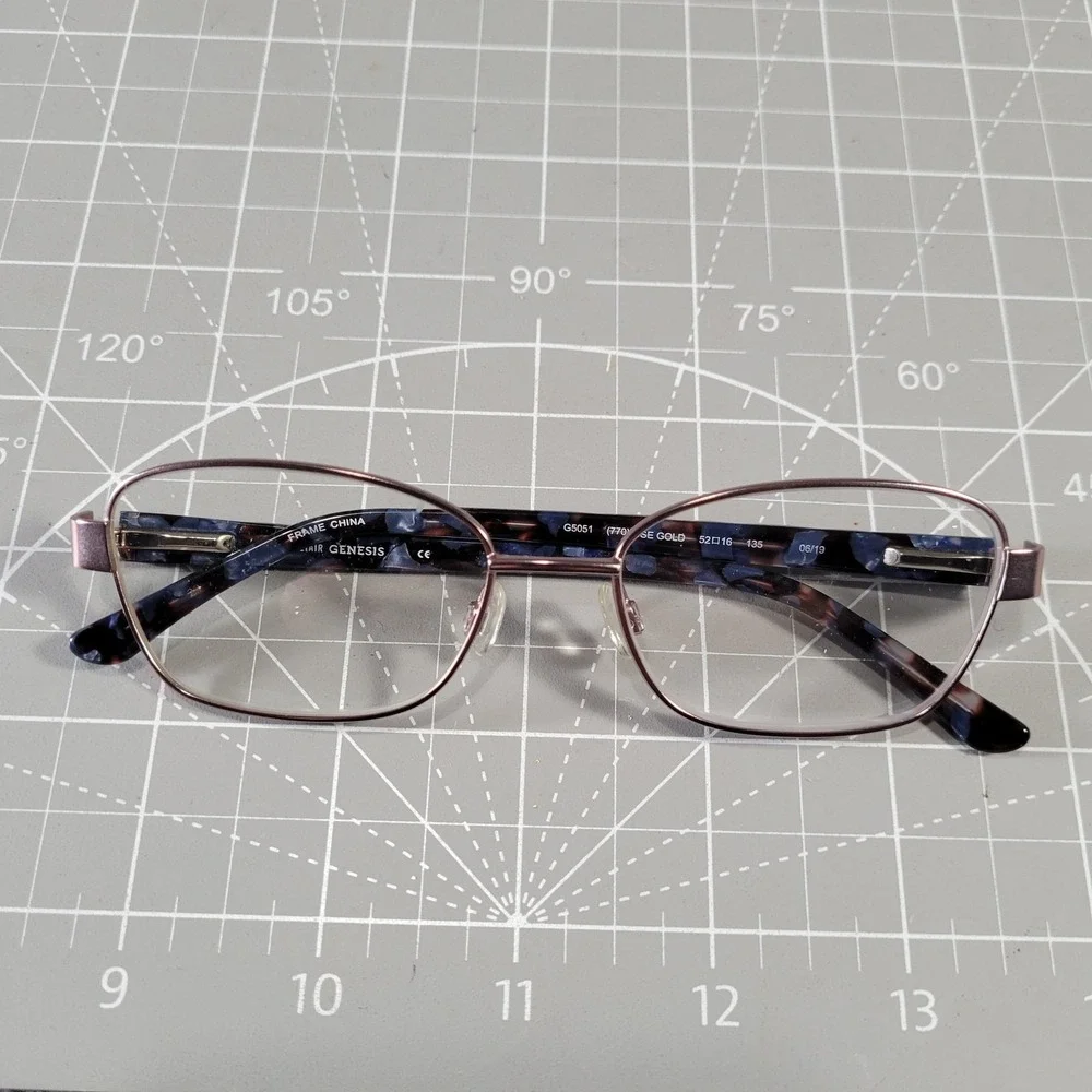 Altair Genesis Eyeglasses ONLY G5051 52-16-135 Rose Gold‎ Tortoise Full Rim